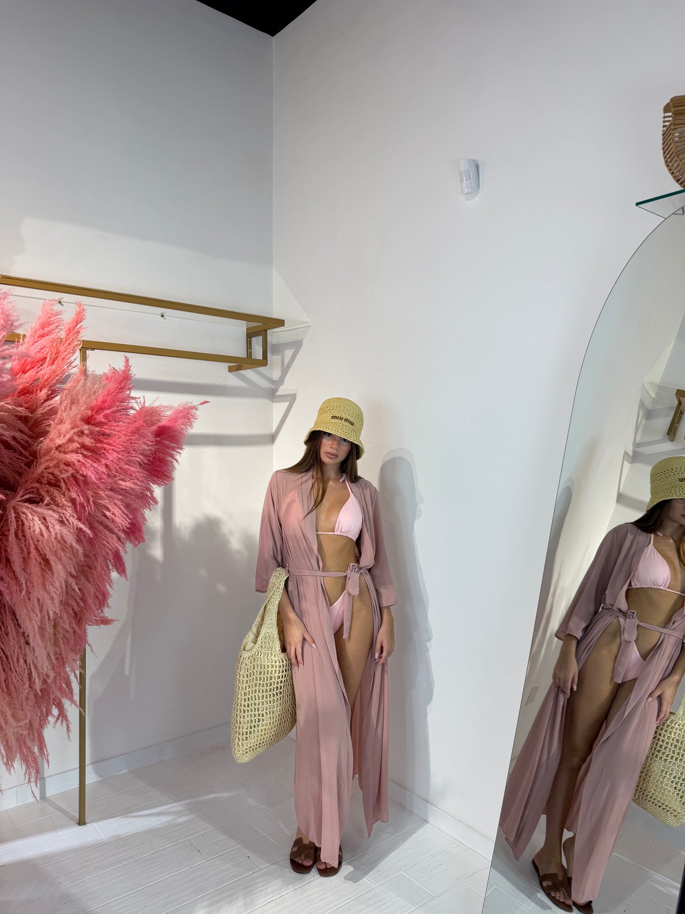 COPRICOSTUME KIMONO ROSA