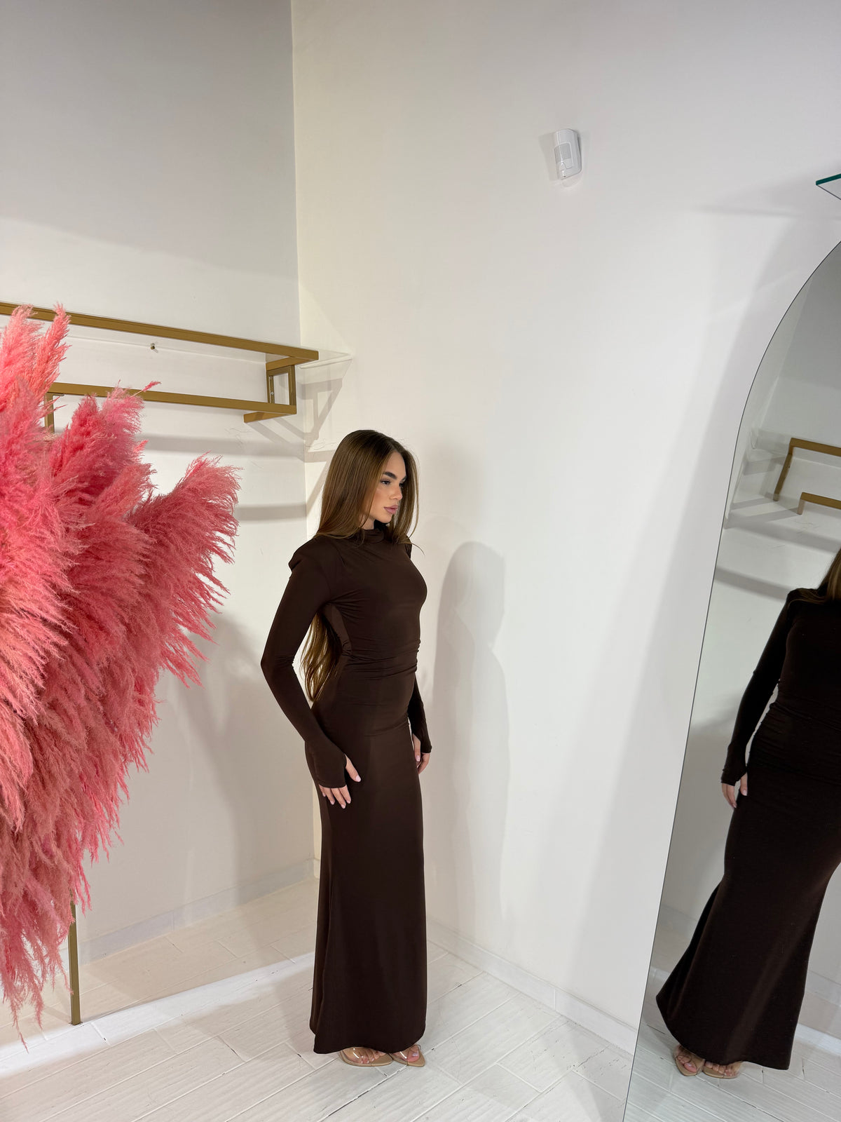 DRESS ISOLDE MARRONE