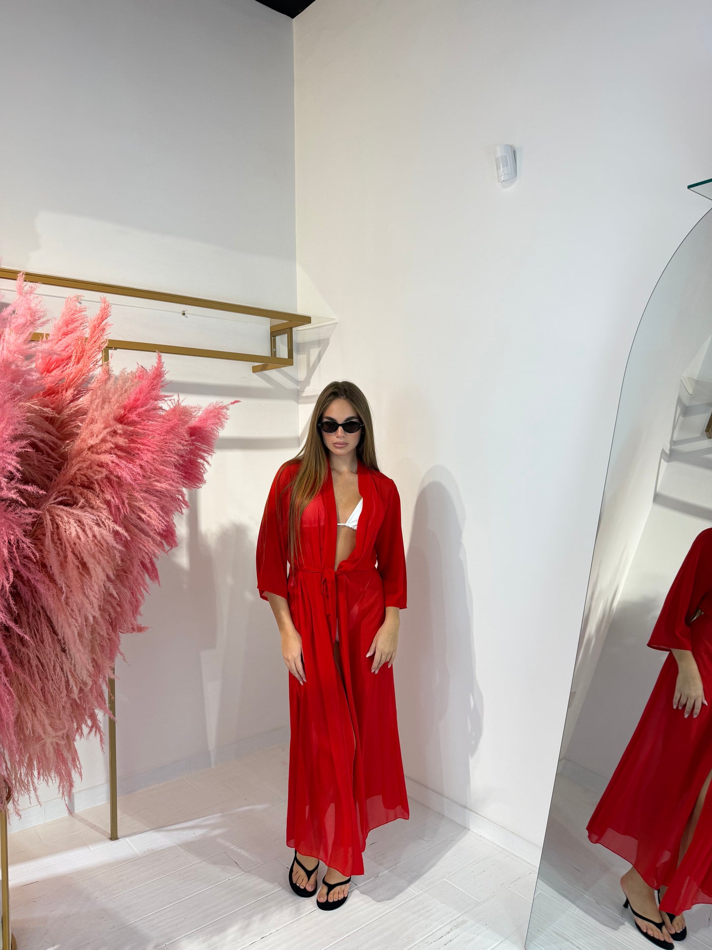 COPRICOSTUME KIMONO ROSSO