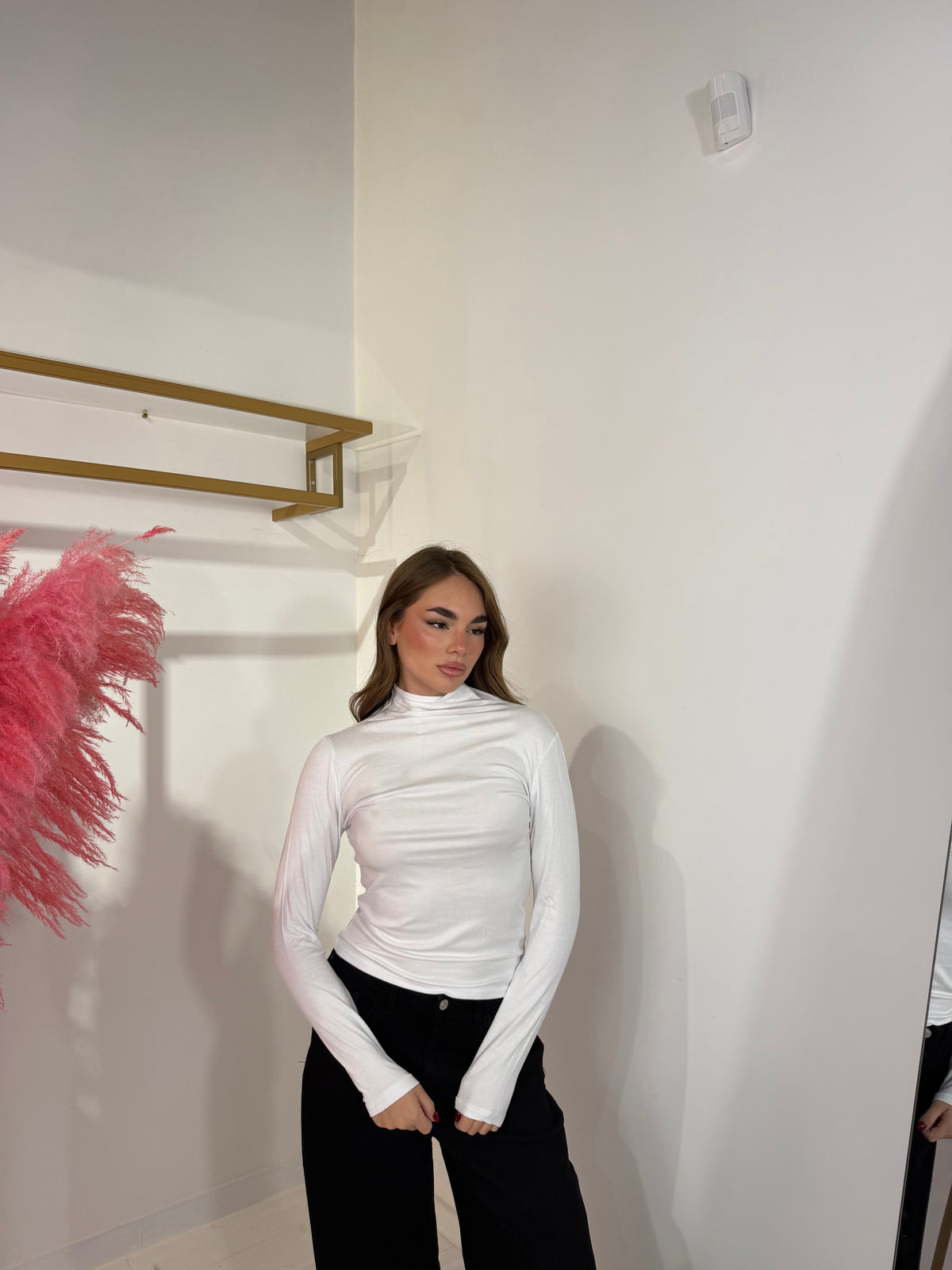 MAGLIA SEMIVELATA BIANCA