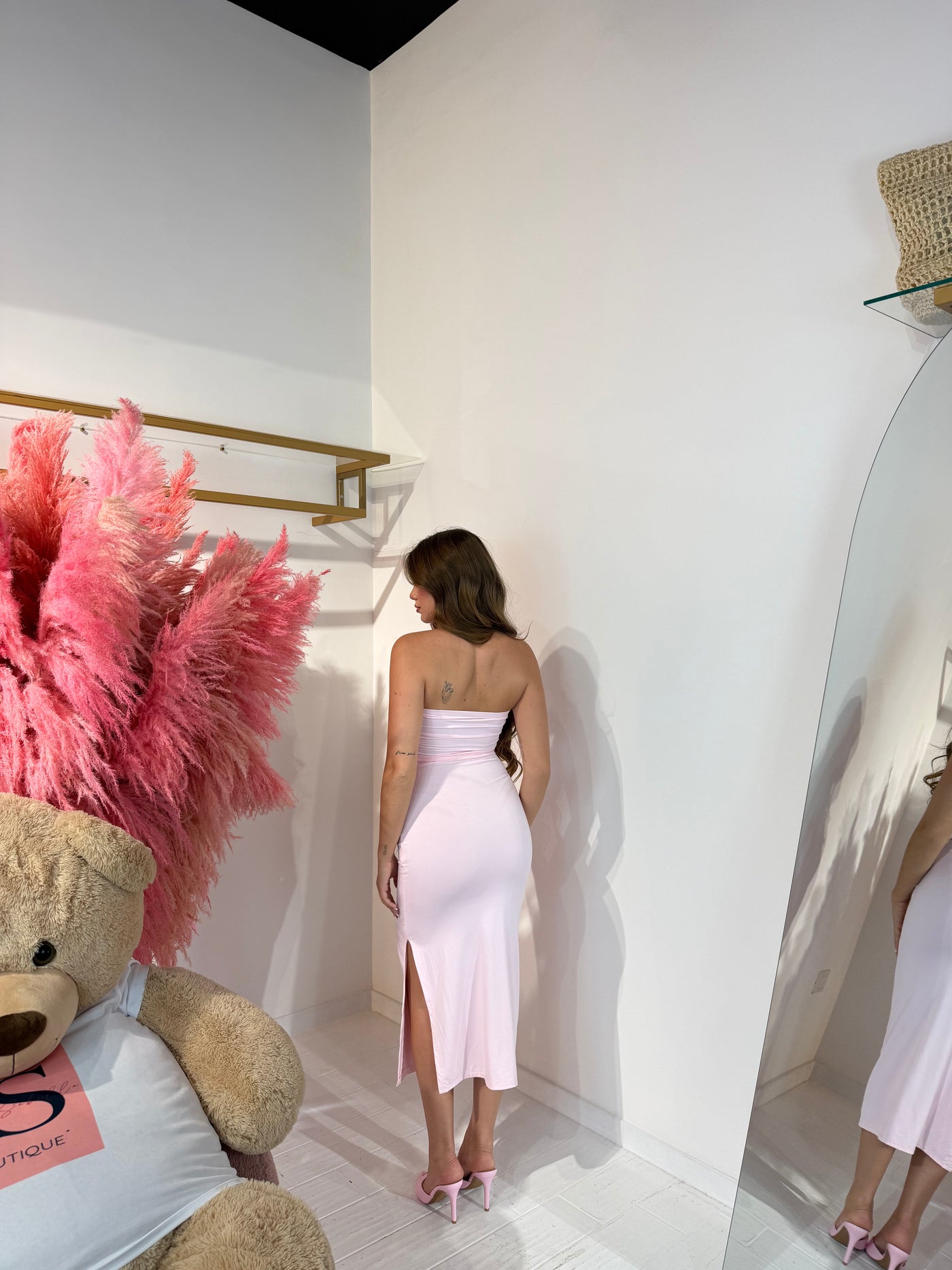 DRESS BASIC ROSA CHIARO