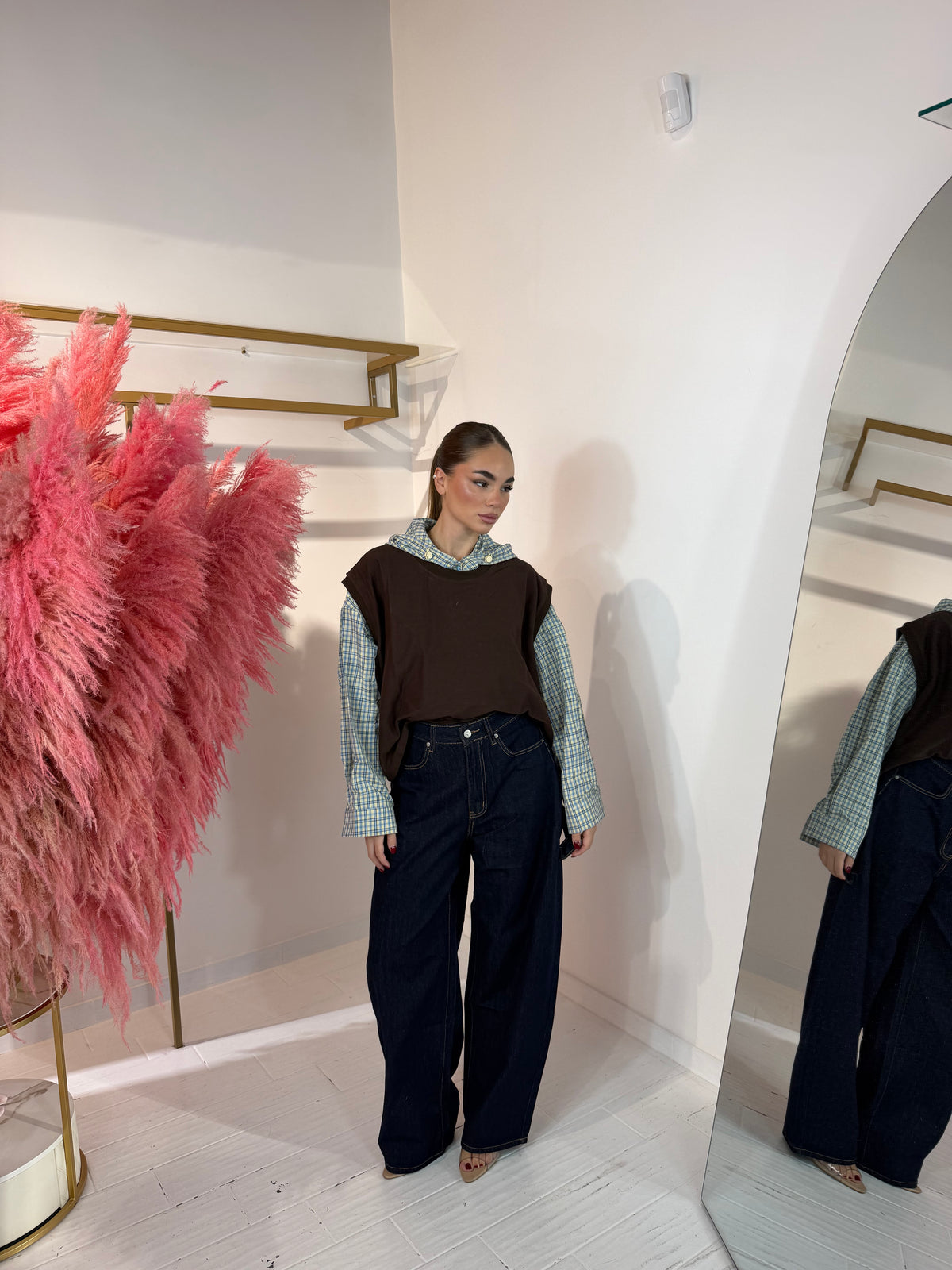 GILET NOÈ MARRONE