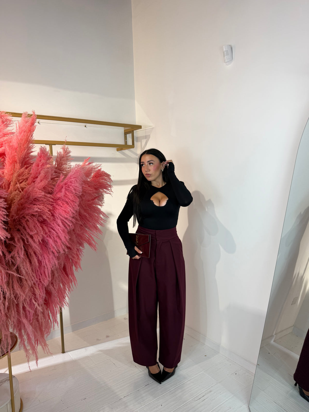 PANTALONE DIANA BORDEAUX