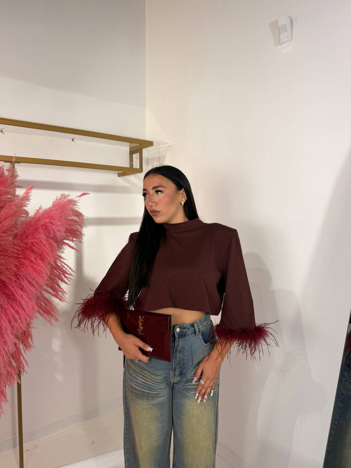 MAGLIA LAILA BORDEAUX