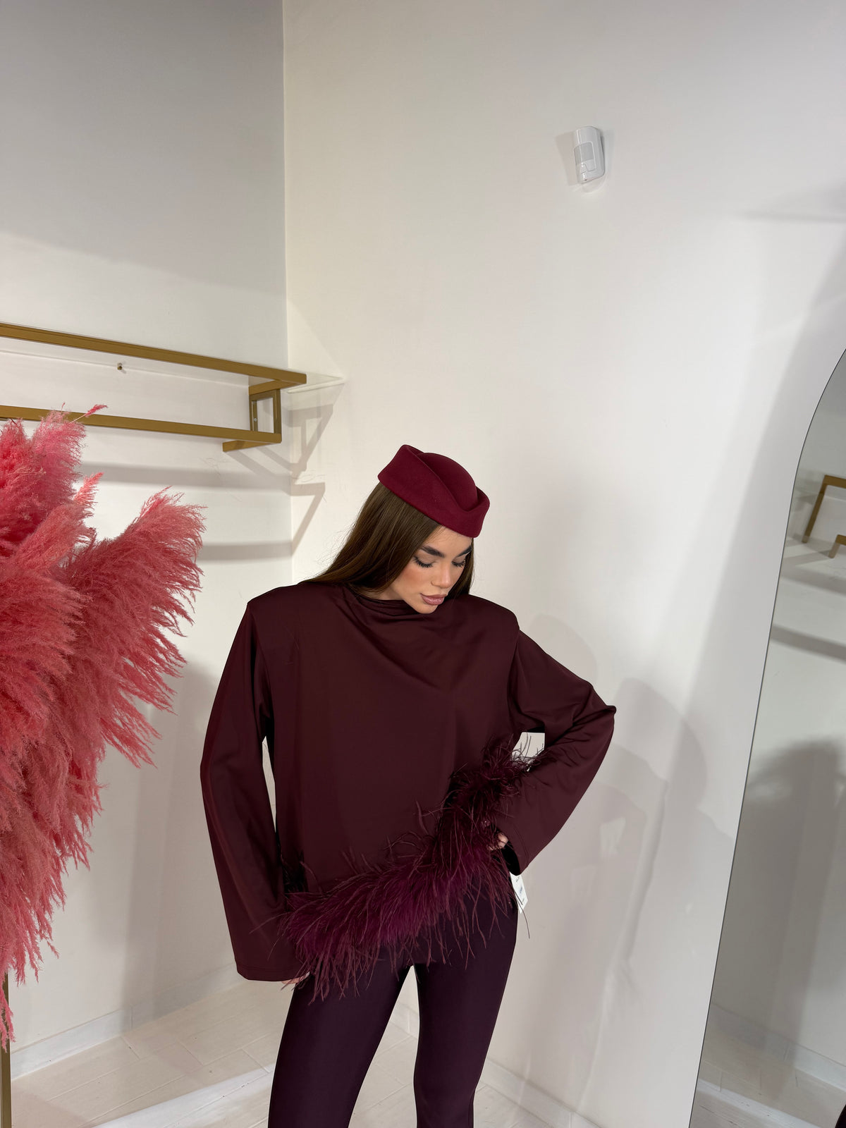 MAGLIA JENNER BORDEAUX