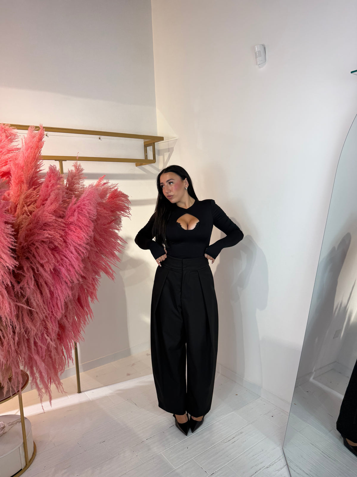 PANTALONE DIANA NERO