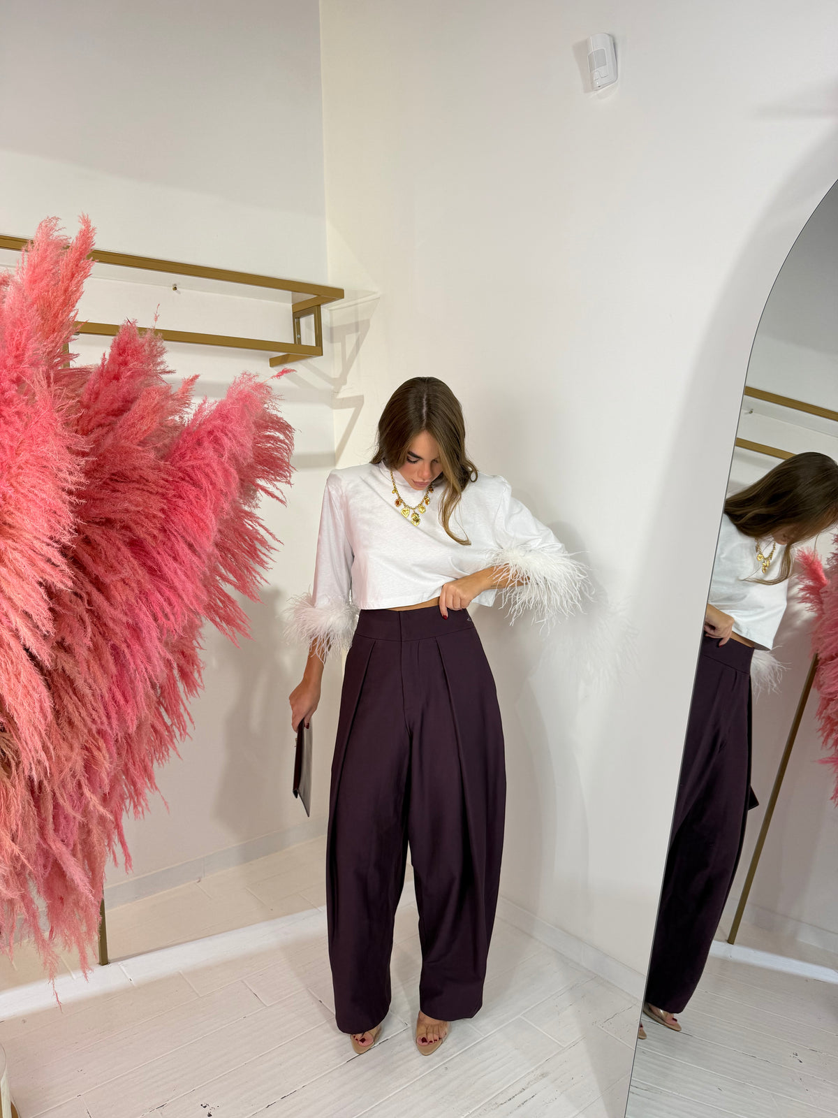 PANTALONE DIANA BORGOGNA