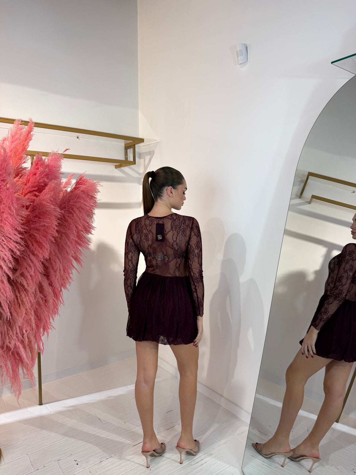 DRESS GISELLE BORDEAUX
