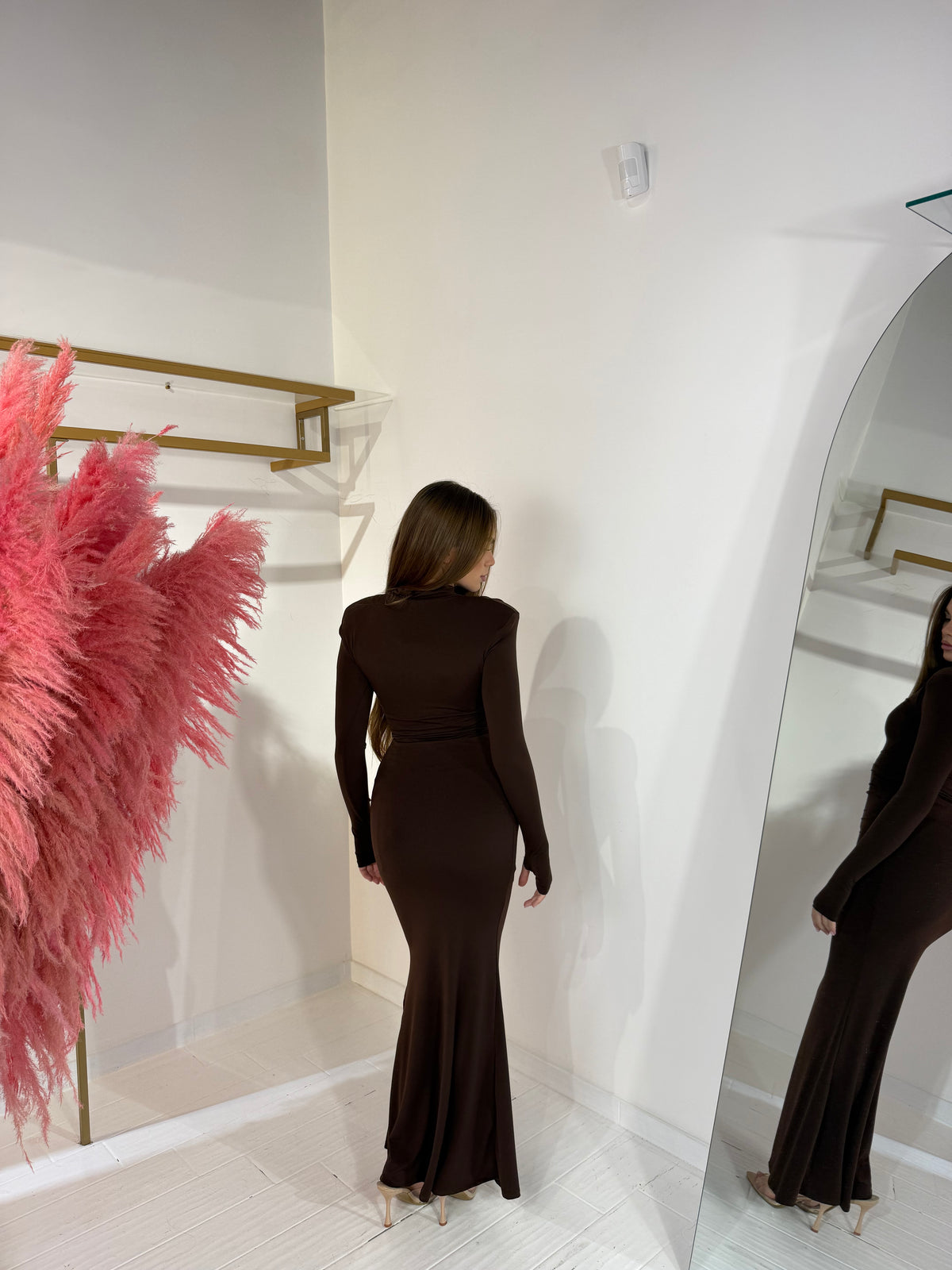 DRESS ISOLDE MARRONE