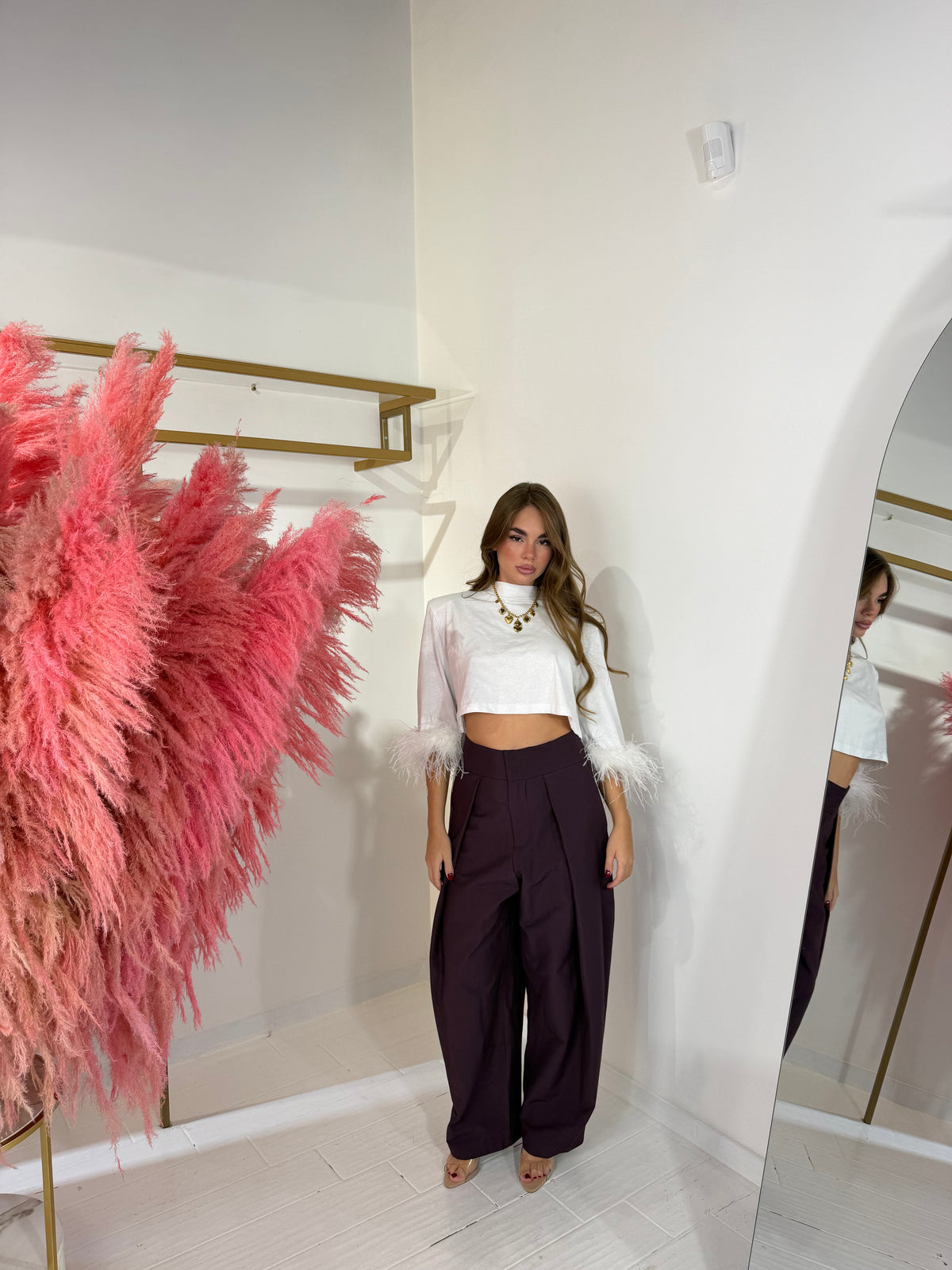 PANTALONE DIANA BORGOGNA