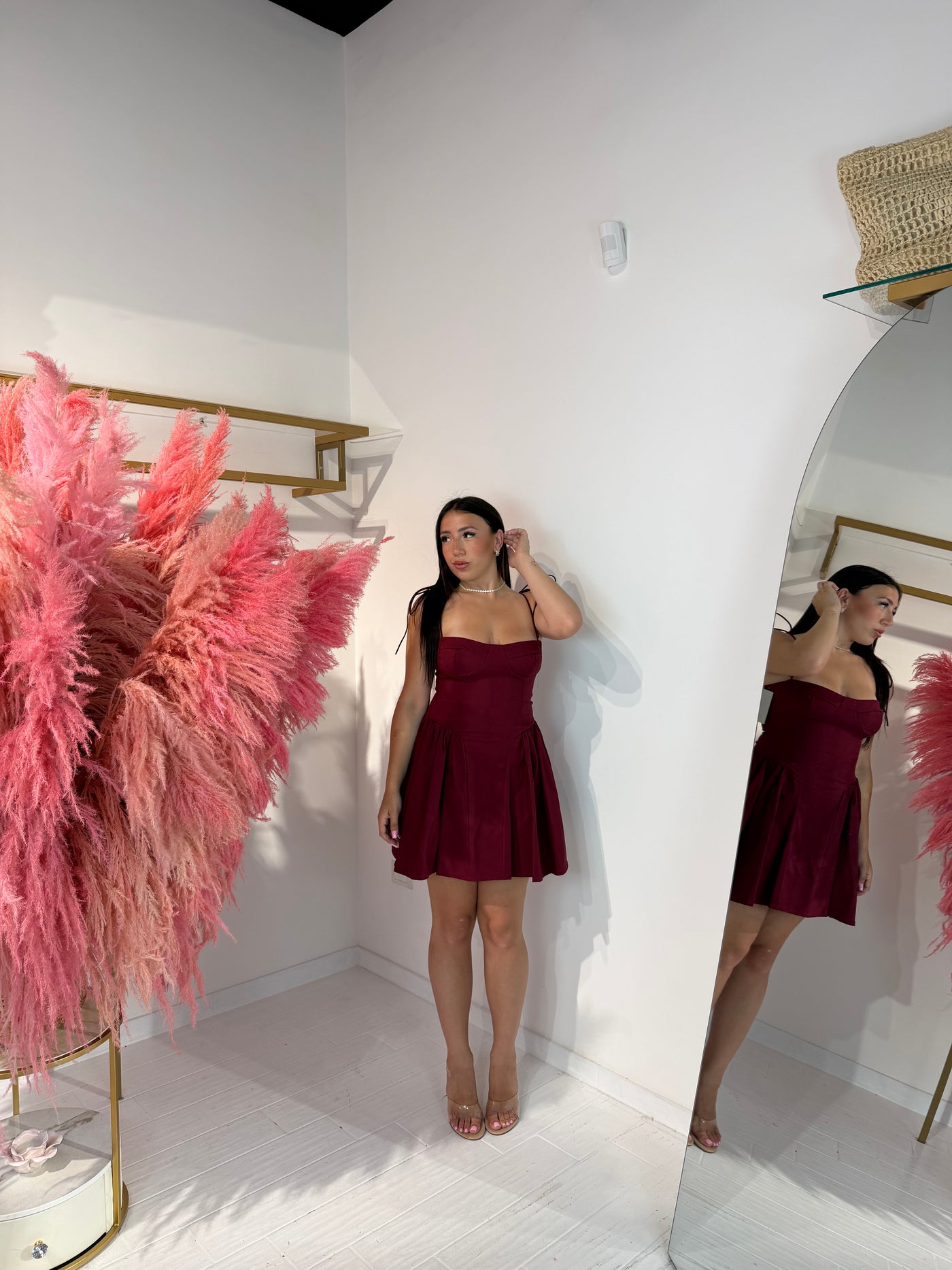 DRESS FAVOLA BORDEAUX