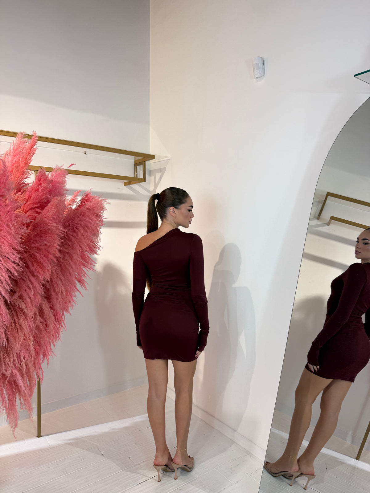 MINI DRESS KIM BORDEAUX