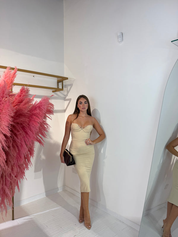 DRESS ZAIRA BEIGE