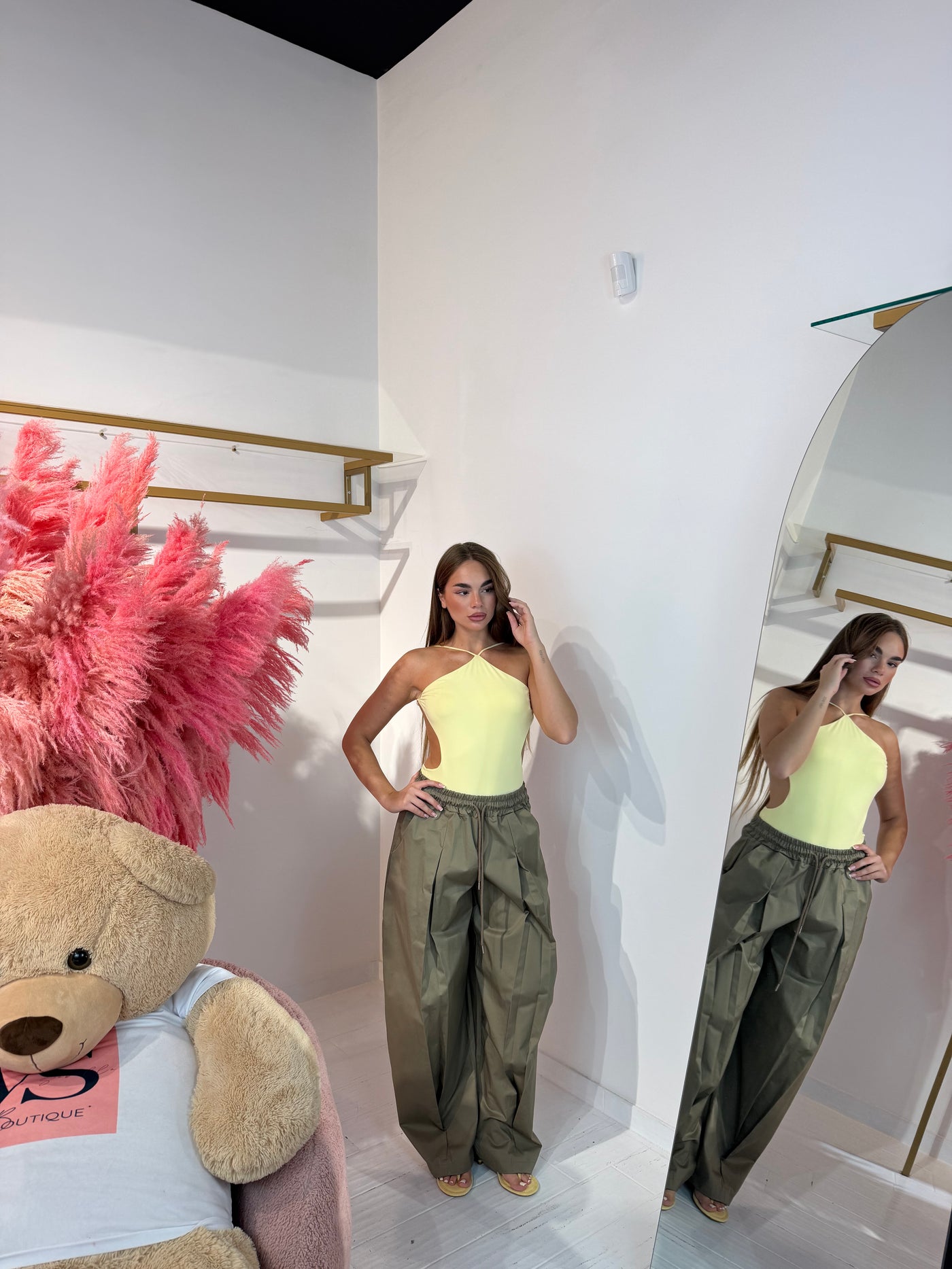 PANTALONE OLIVIA VERDE MILITARE