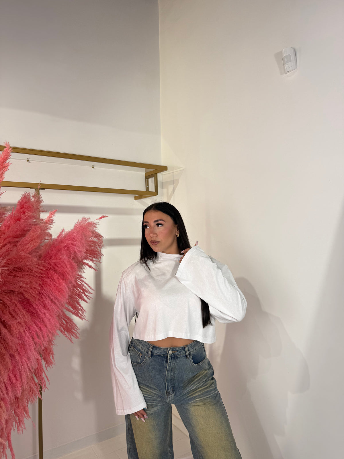 LONGSLEEVE CROP BIANCA