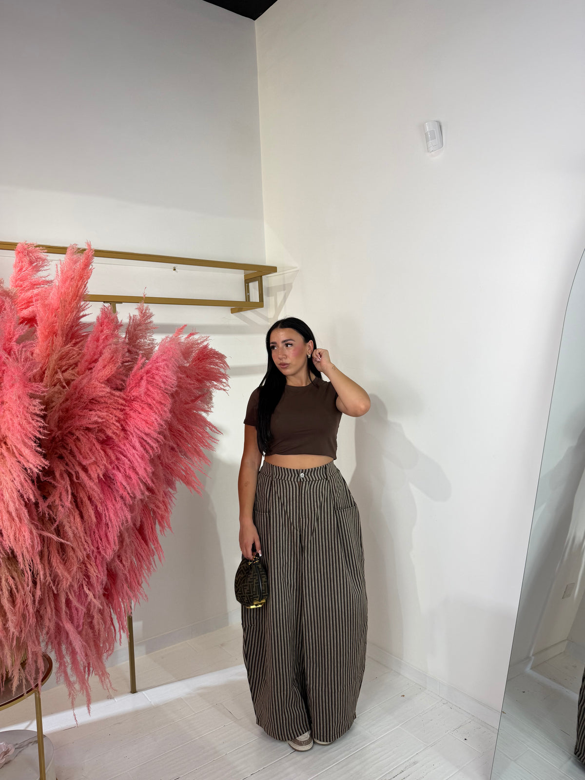 PANTALONE CHARLOTTE MARRONE