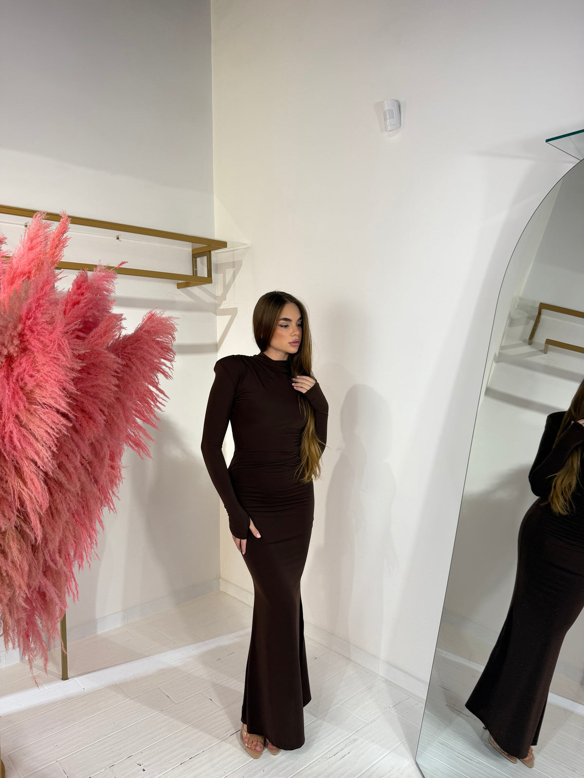 DRESS ISOLDE MARRONE