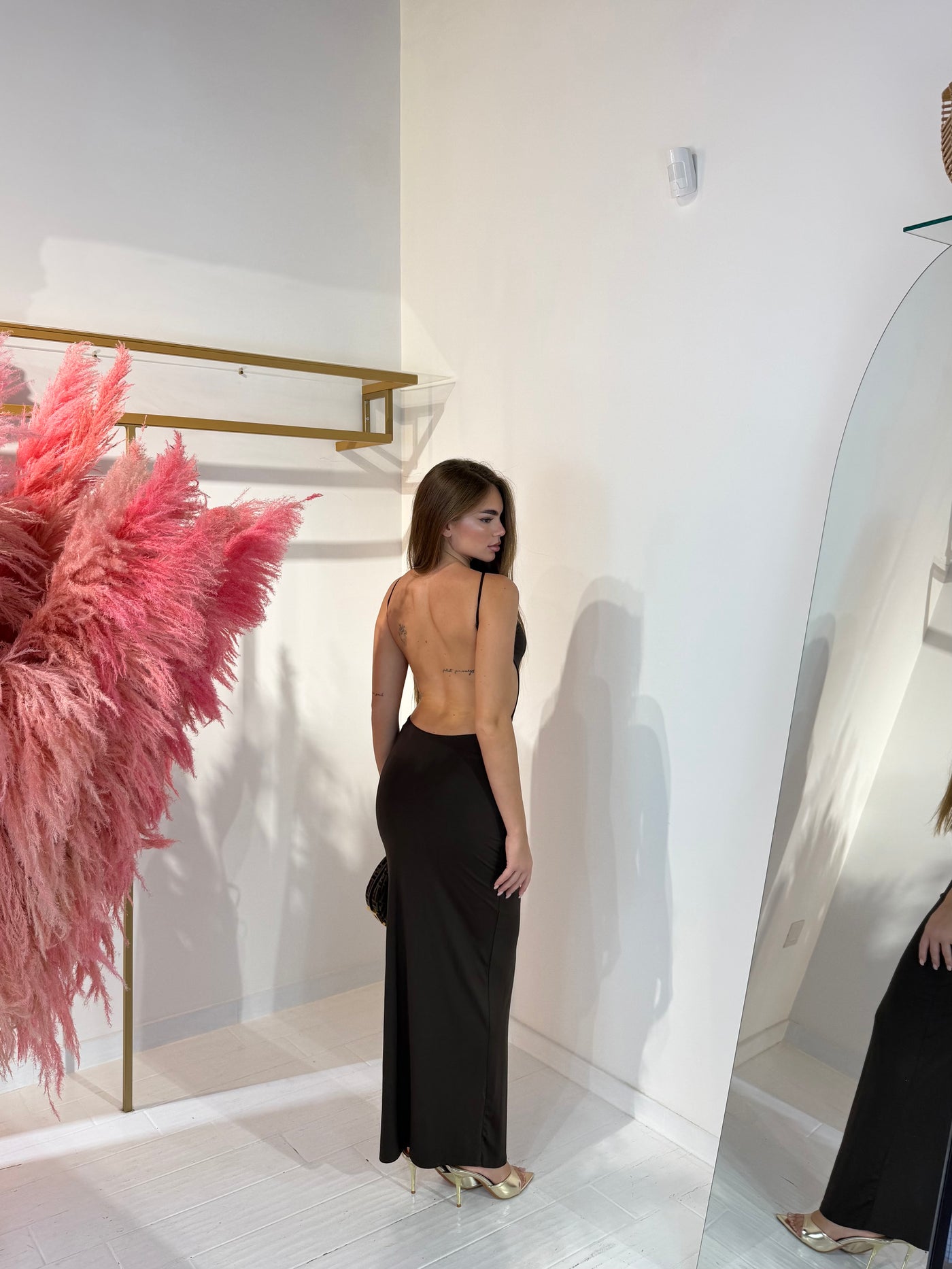 DRESS SELENA MARRONE