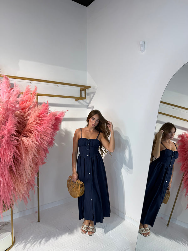 DRESS SILVIA BLU NAVY