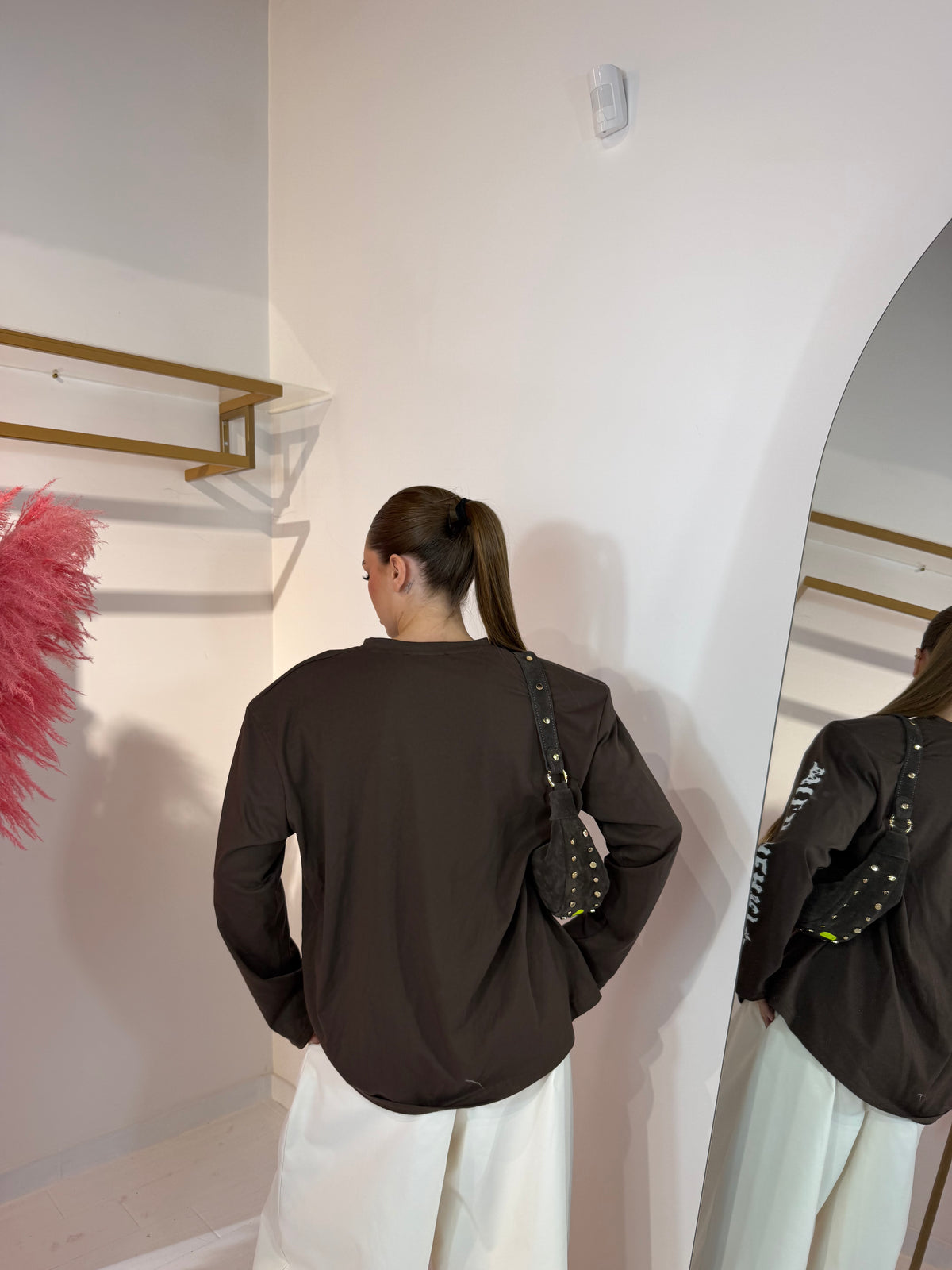 LONGSLEEVE HEART MARRONE