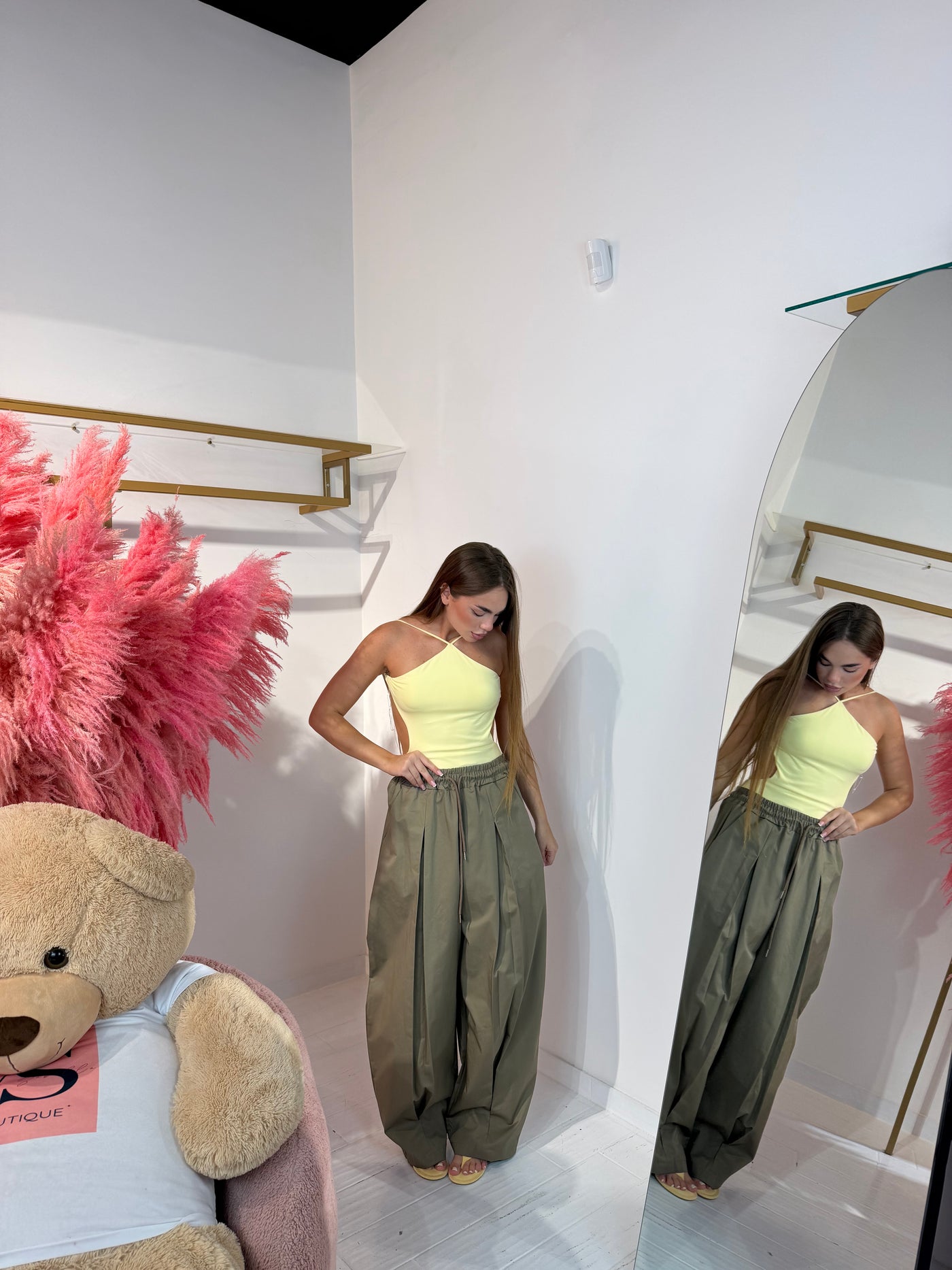 PANTALONE OLIVIA VERDE MILITARE