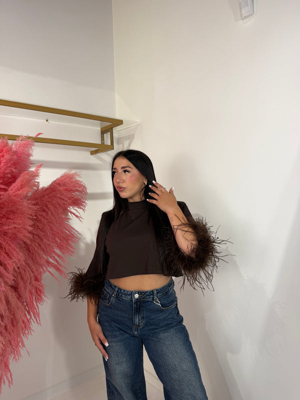 MAGLIA LAILA MARRONE
