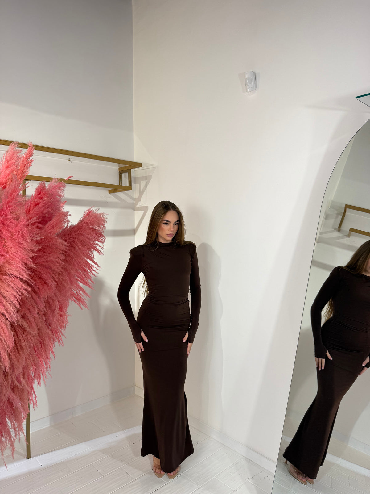 DRESS ISOLDE MARRONE