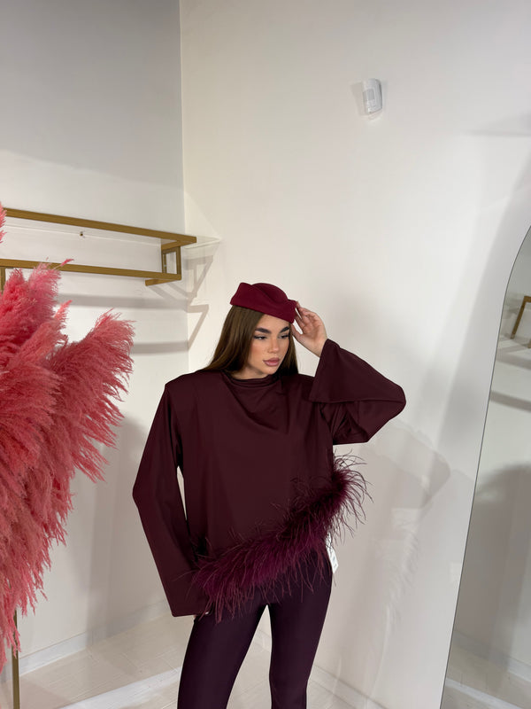 MAGLIA JENNER BORDEAUX