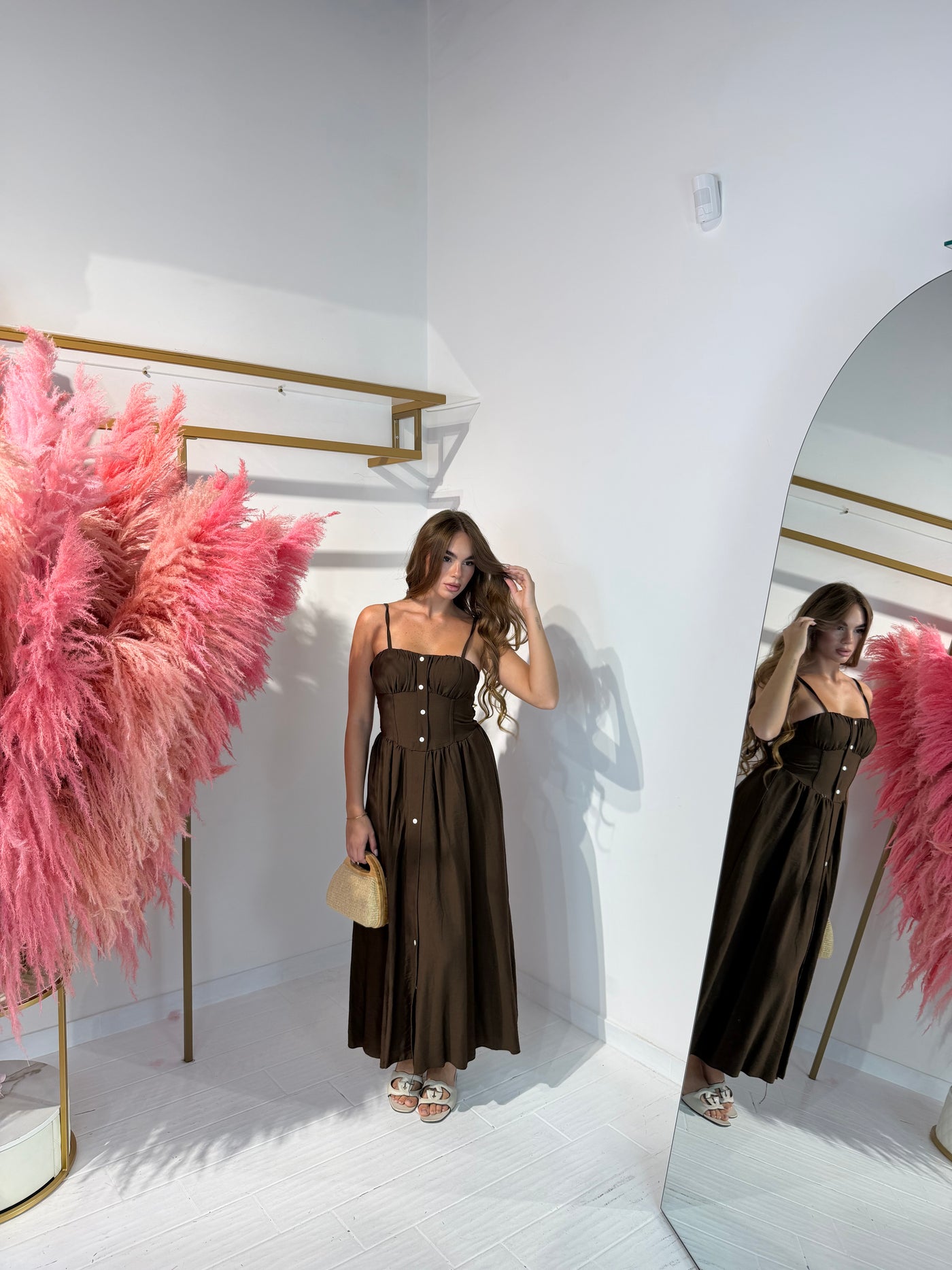 DRESS SILVIA MARRONE