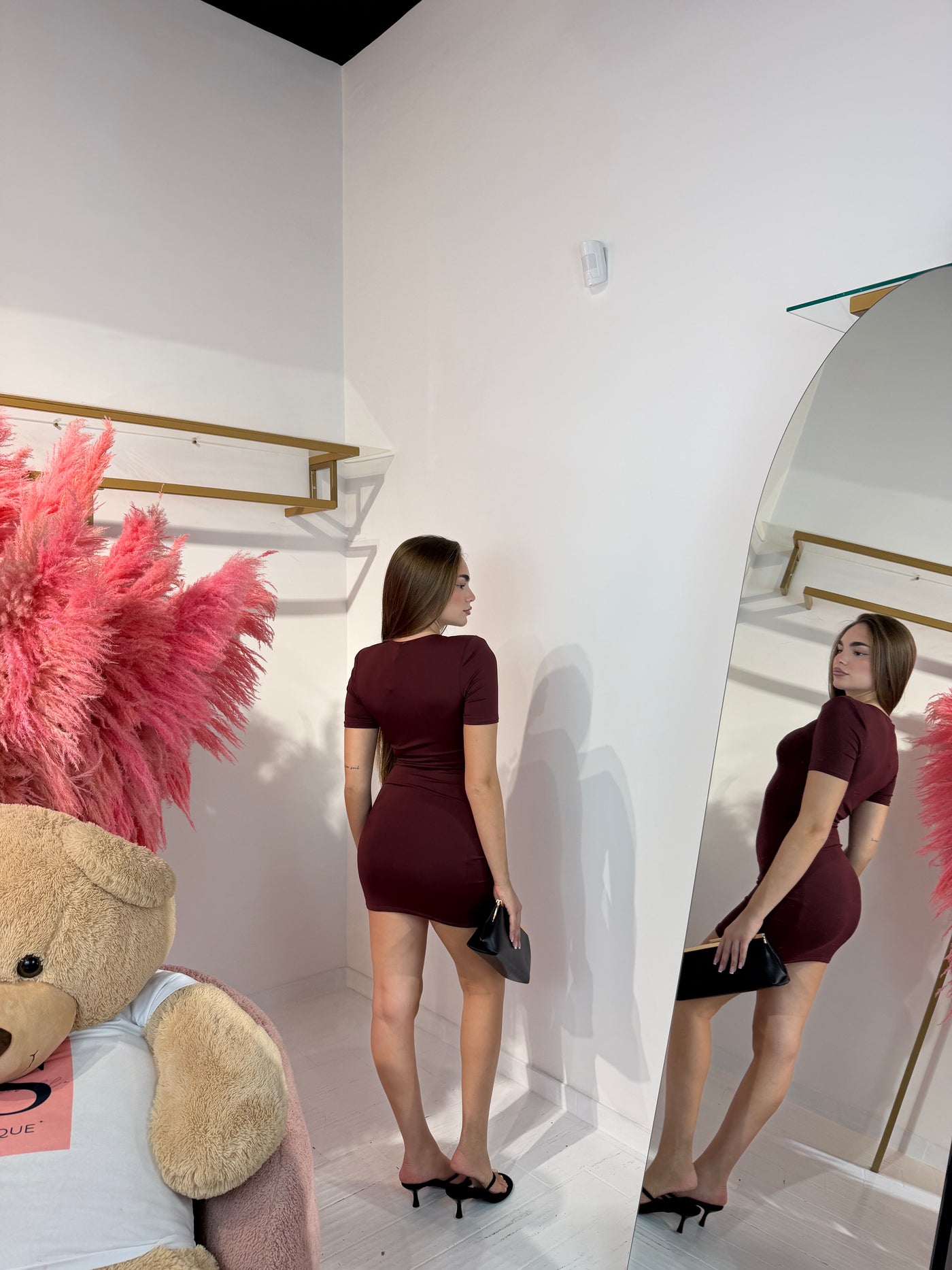 DRESS GEMMA BORDEAUX