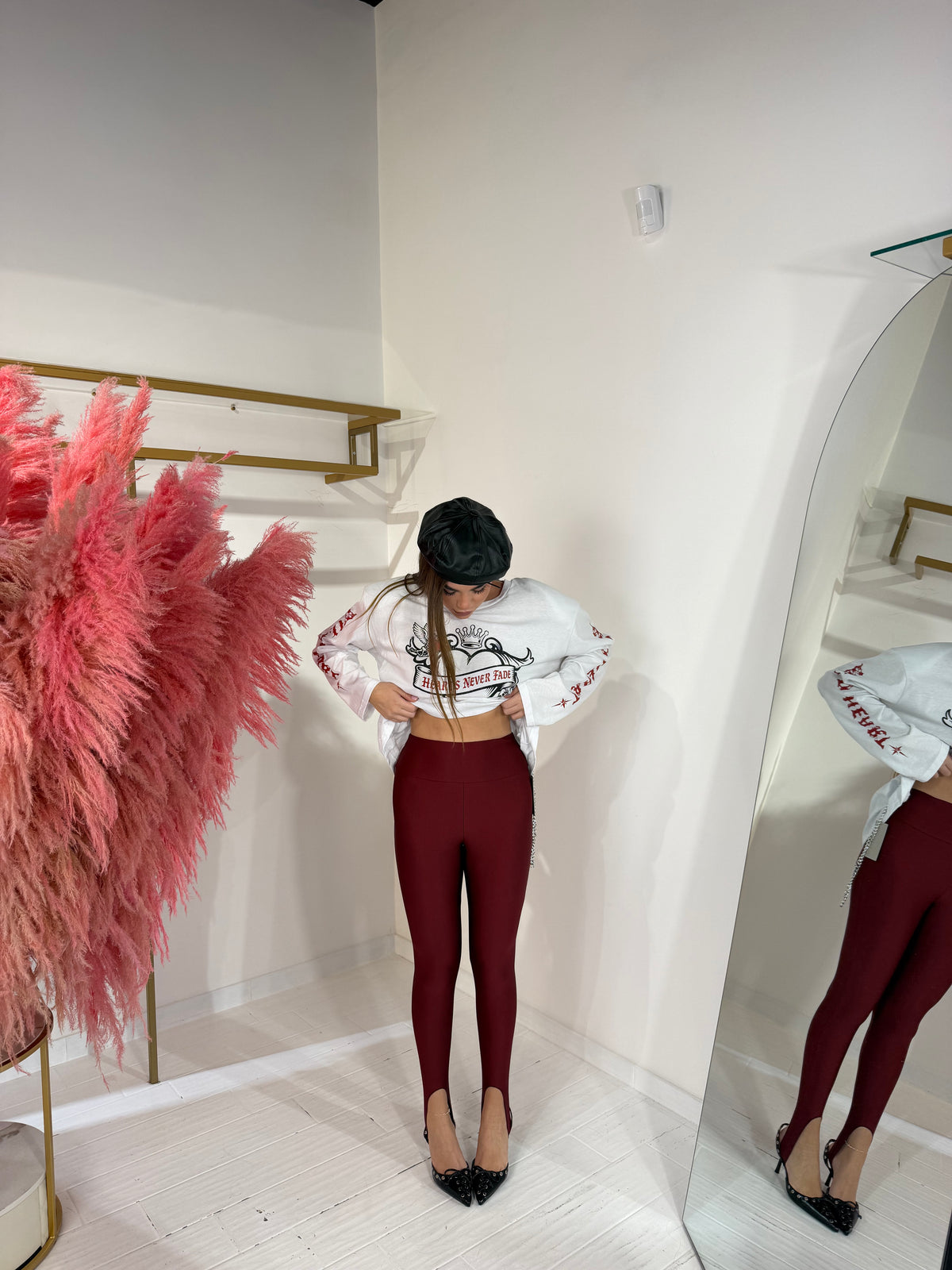 LEGGINS GHETTE BORDEAUX
