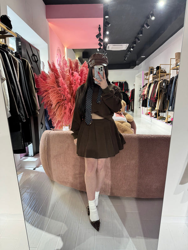 COORDINATO COLLEGE MARRONE
