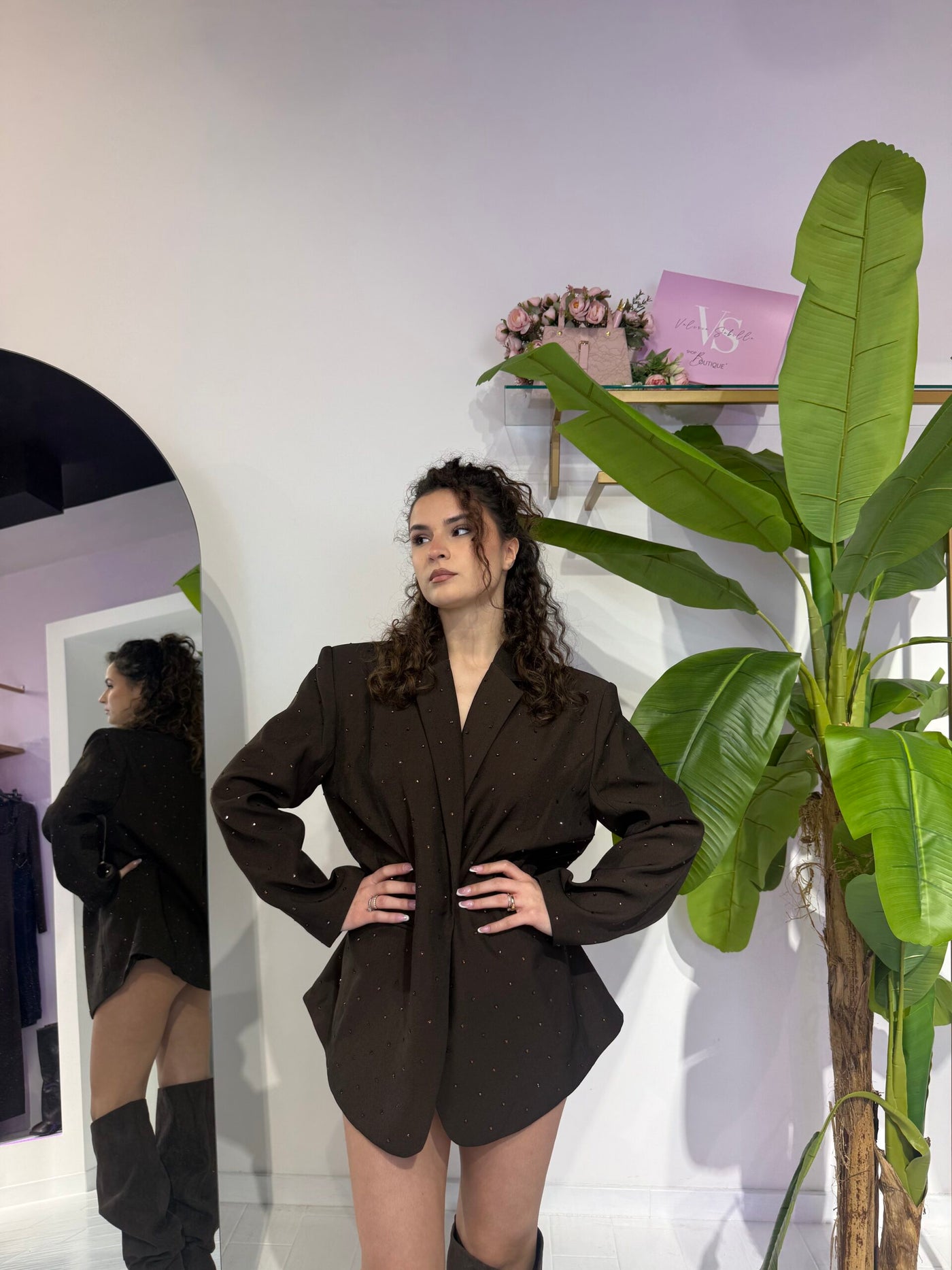 BLAZER BRILLIANT MARRONE