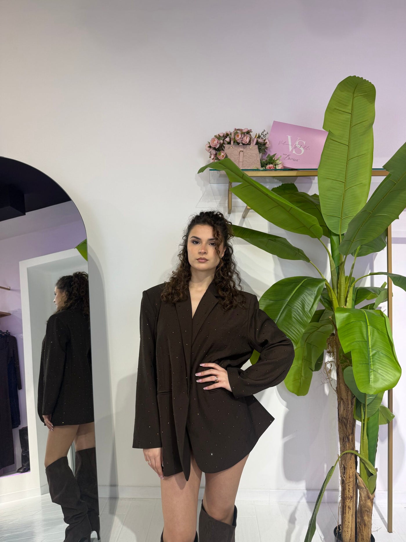 BLAZER BRILLIANT MARRONE