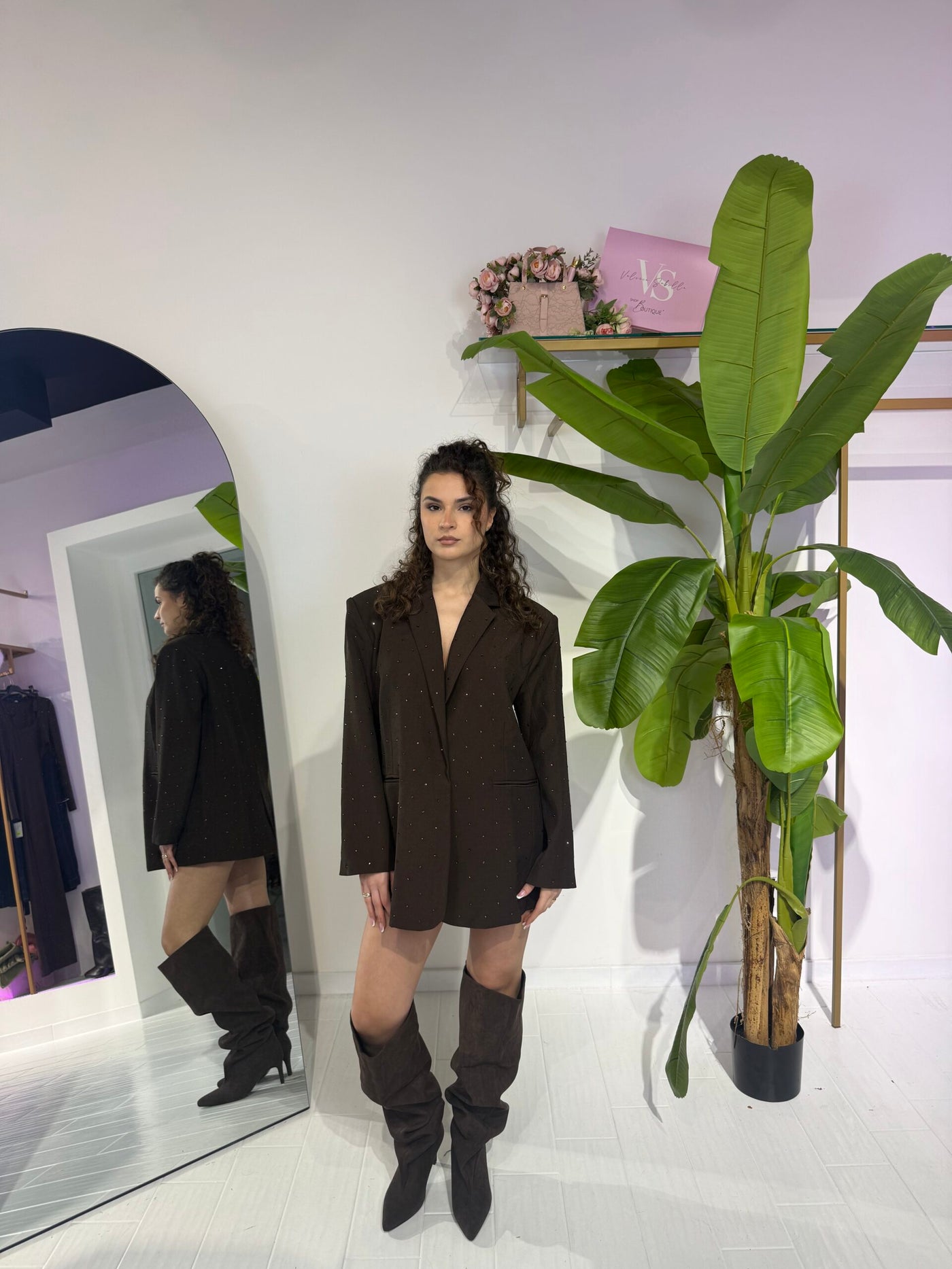 BLAZER BRILLIANT MARRONE