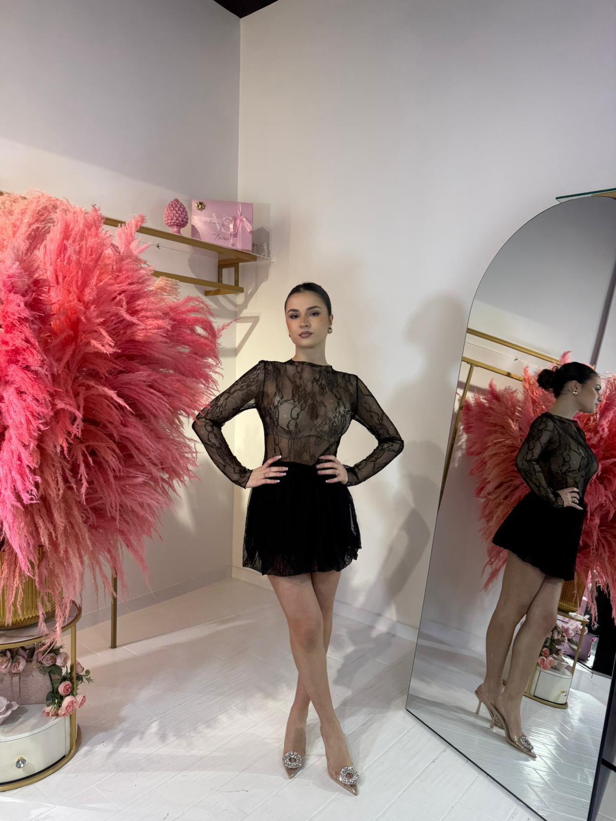 DRESS MERLETTO NERO