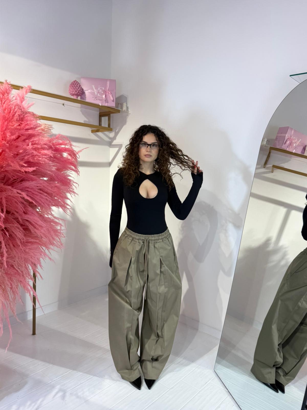 PANTALONE OLIVIA VERDE MILITARE
