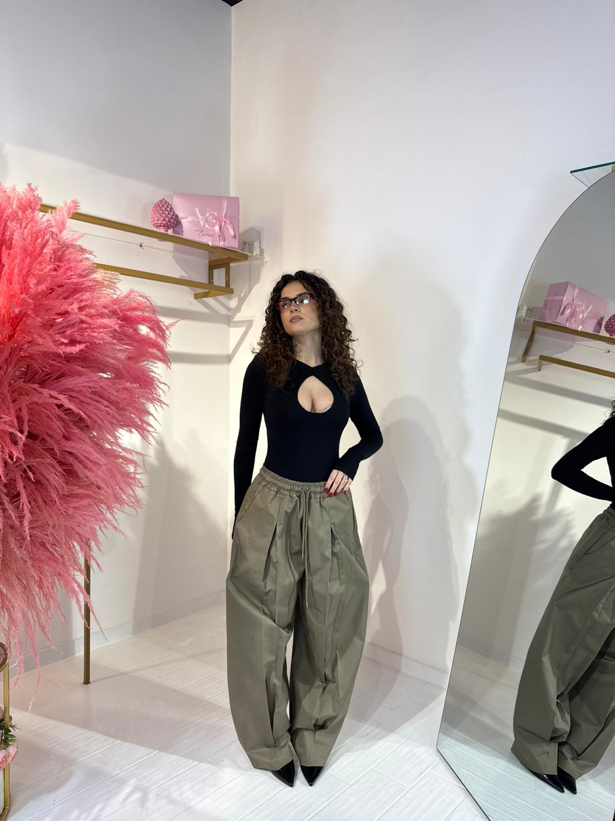 PANTALONE OLIVIA VERDE MILITARE