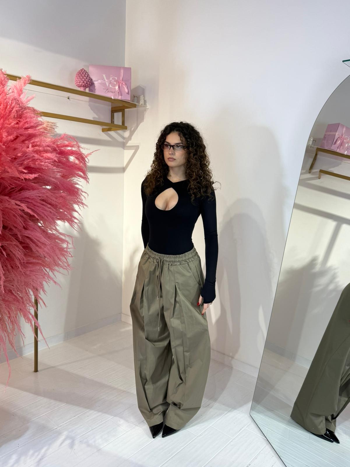 PANTALONE OLIVIA VERDE MILITARE