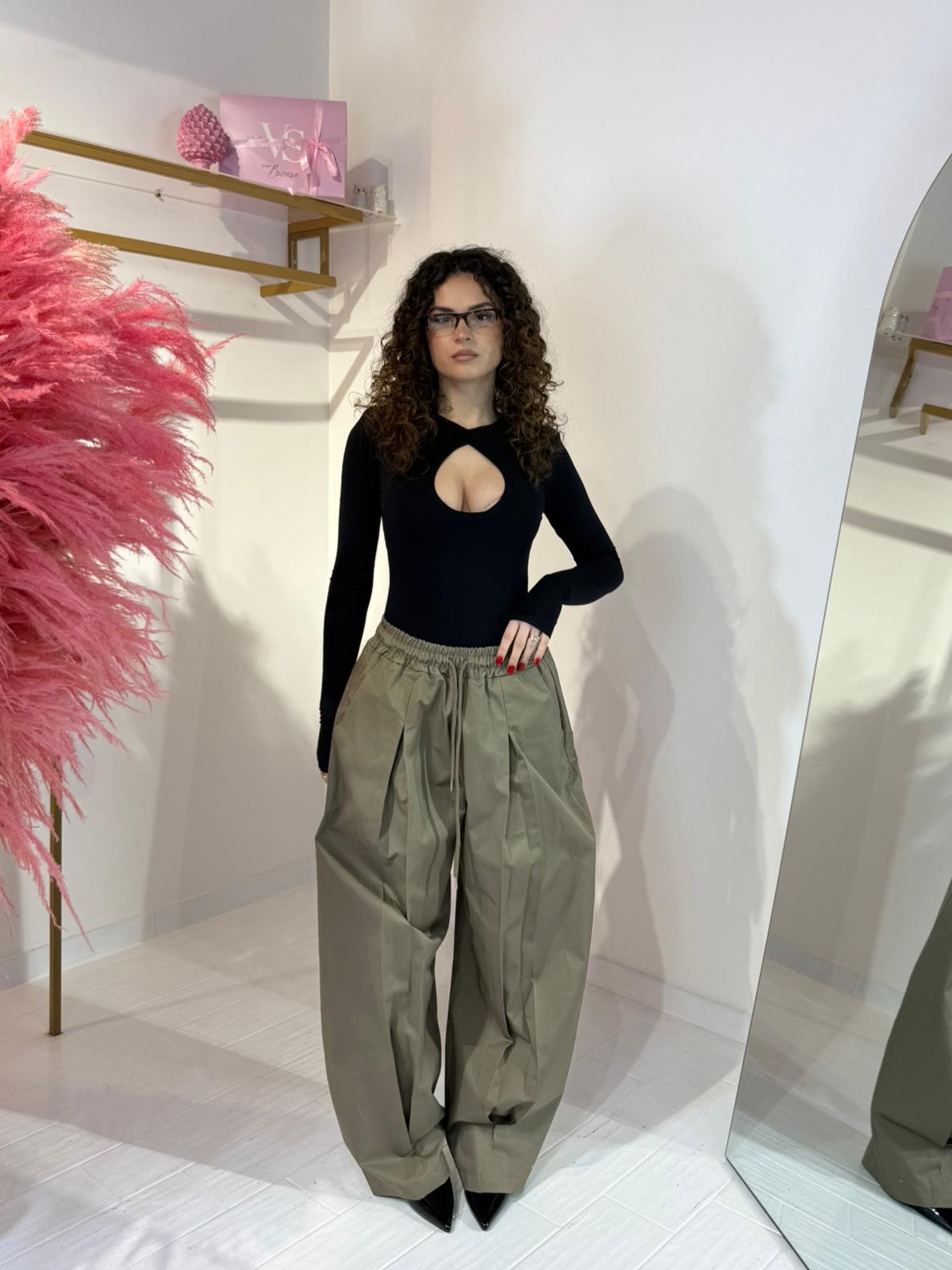 PANTALONE OLIVIA VERDE MILITARE