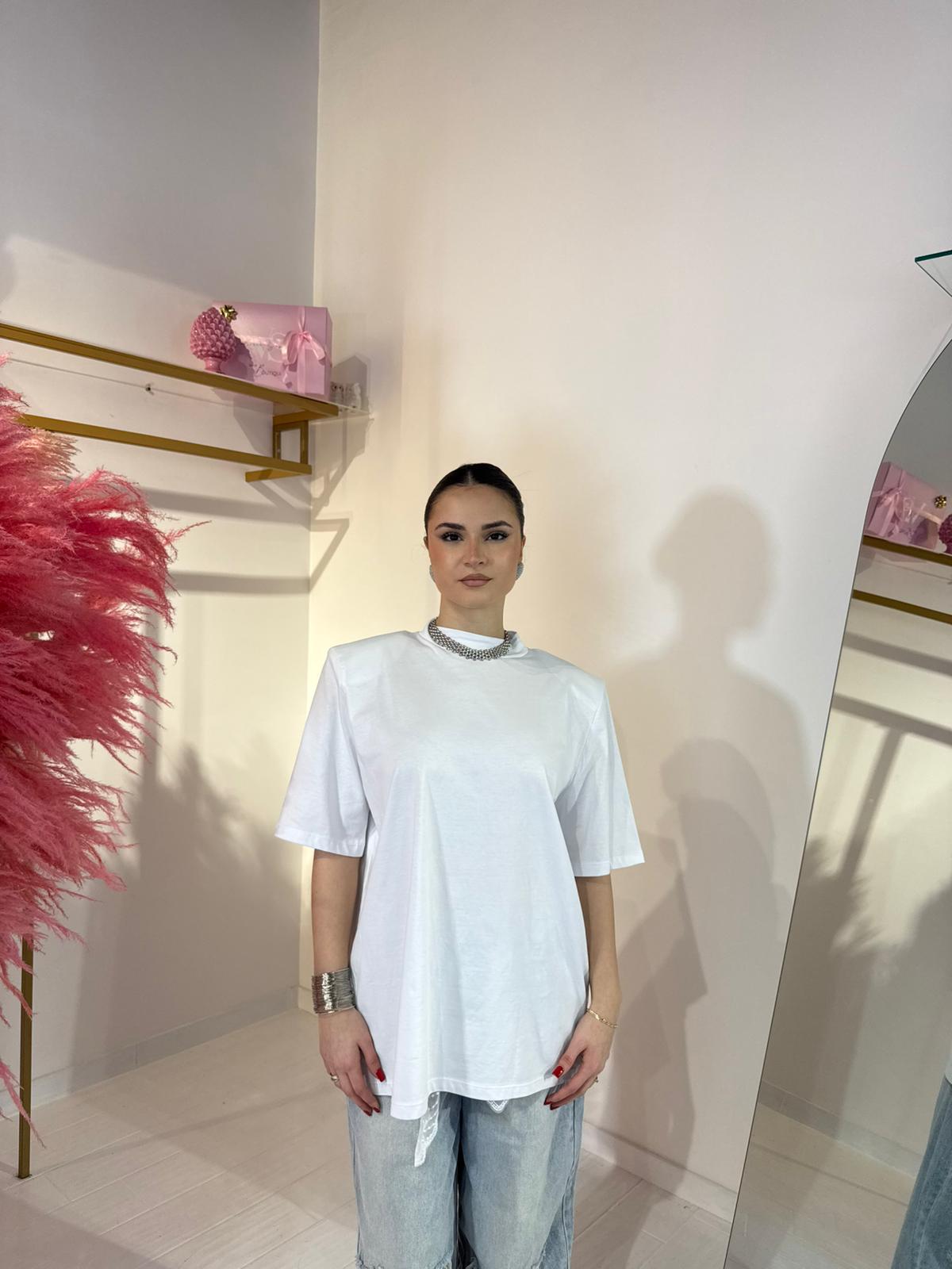 T-SHIRT MAXI BIANCA