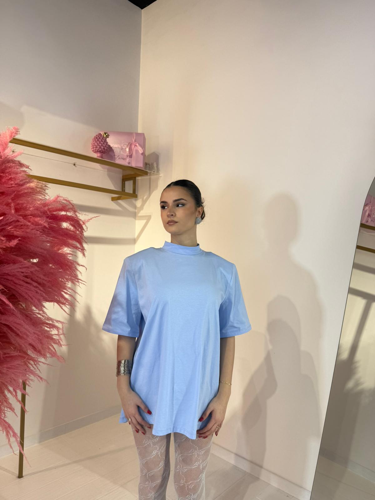 T-SHIRT MAXI CELESTE