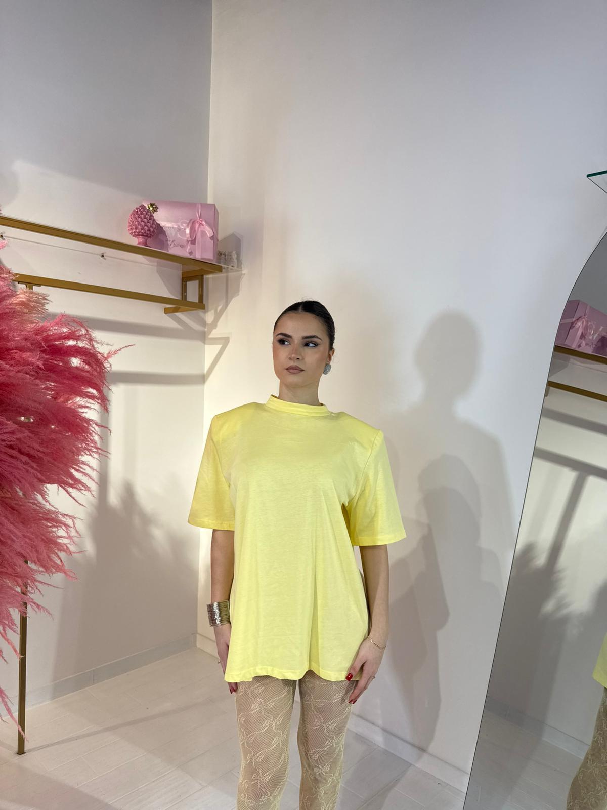 T-SHIRT MAXI GIALLA