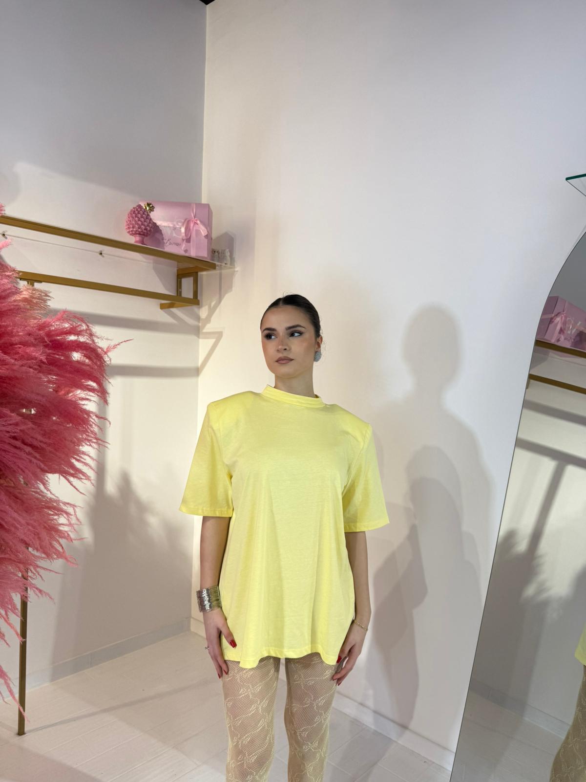 T-SHIRT MAXI GIALLA