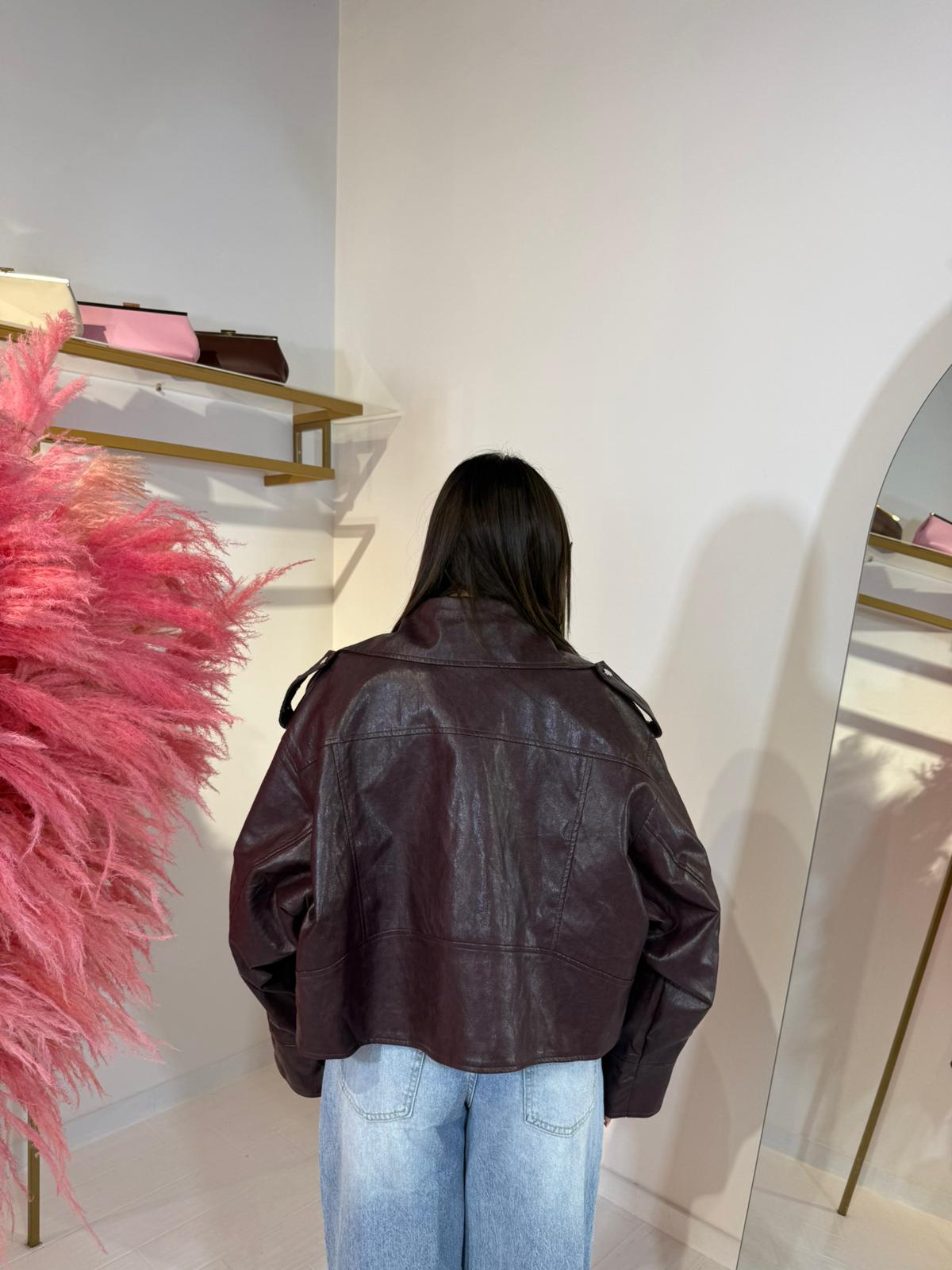 CHIODO OVERSIZE  BORDEAUX