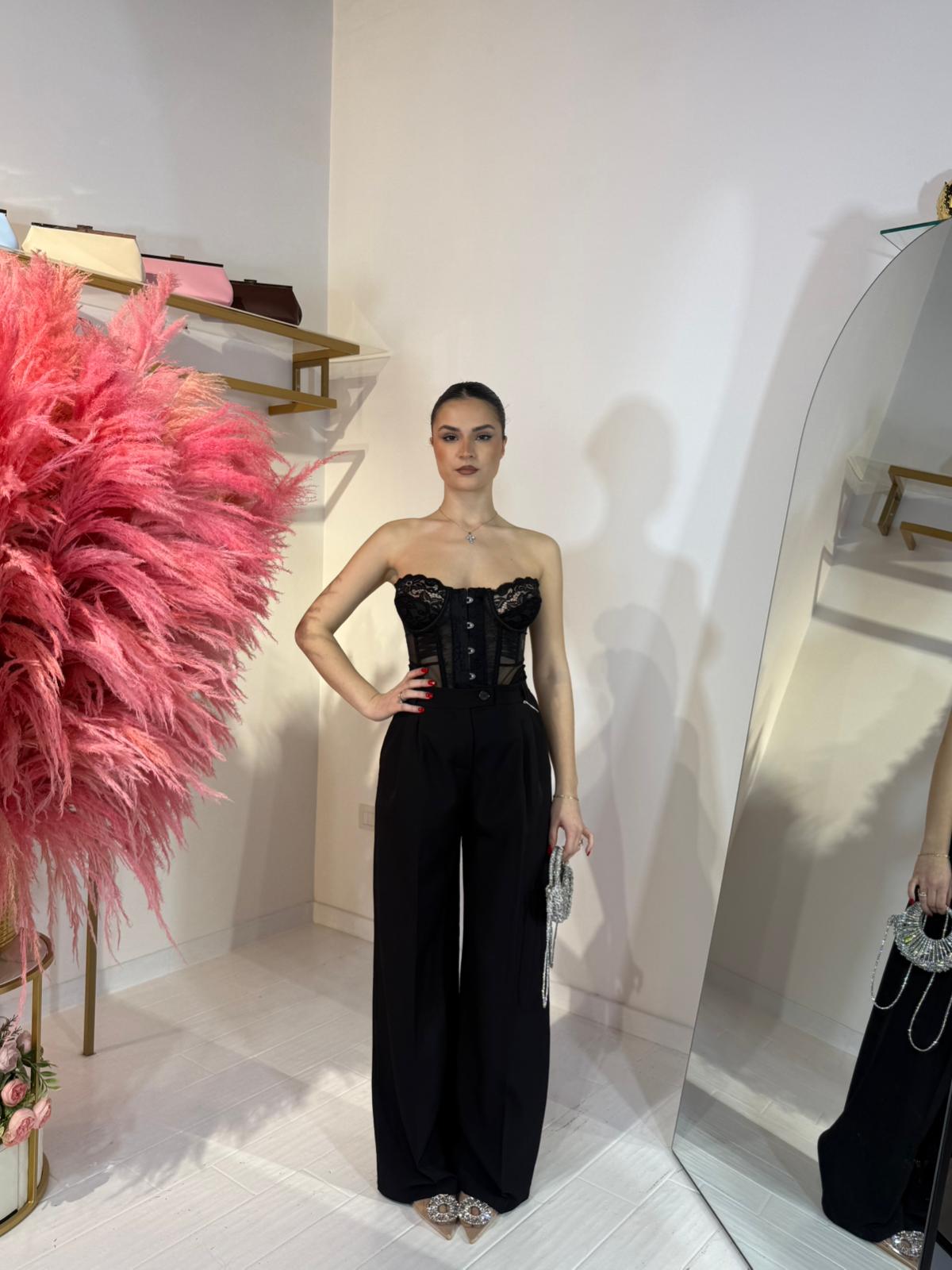 CORSETTO SELENA NERO