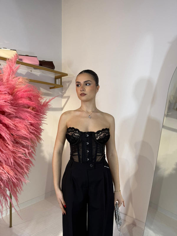 CORSETTO SELENA NERO