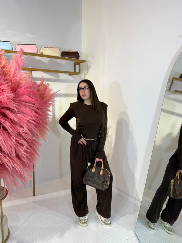 COORDINATO MEGAN MARRONE