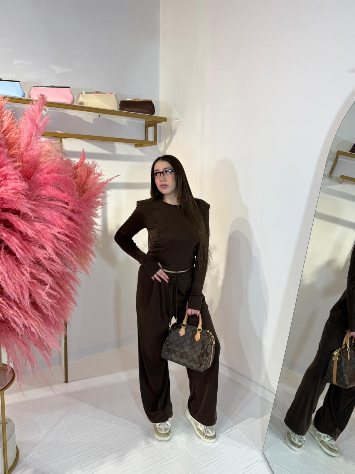 COORDINATO MEGAN MARRONE
