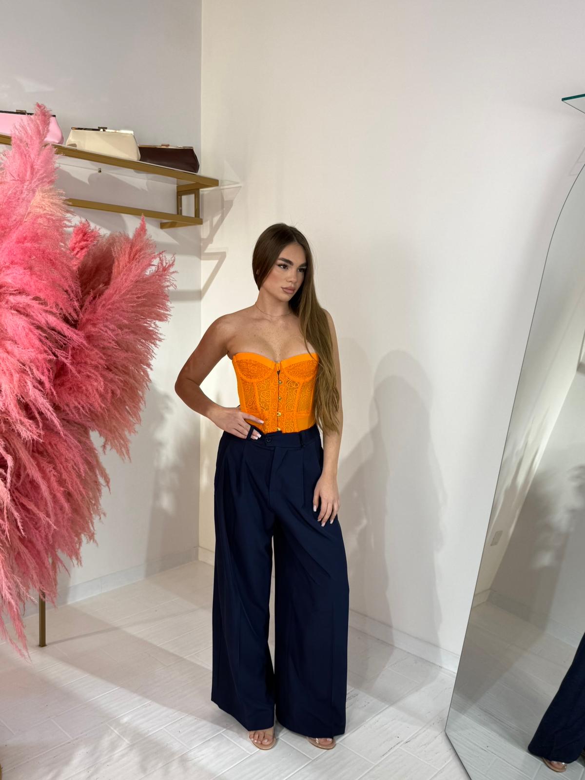 CORSETTO ROMANTIC ARANCIONE